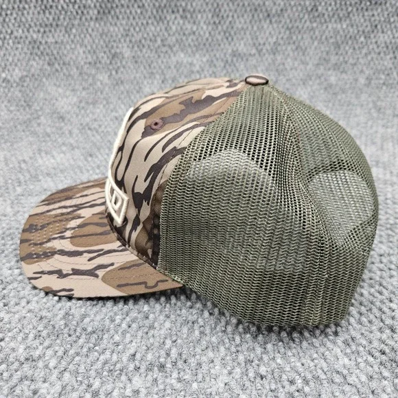 Leupold Camo Mesh Snapback Trucker Hat Mossy Oak Bottomland Hunting Ball Cap - Picture 3 of 8